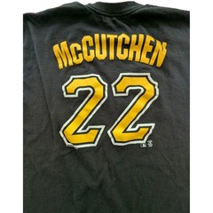 Pittsburgh Pirates MLB Andrew McCutchen 22 Black Short Sleeve T- Shirt Mens XL