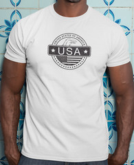 100% cotton American patriotic T-shirt, choose your model and size
