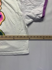 A Smile Inc T Shirt Mens One Size White Graphic Print Neon Rose Wildwood N.J.