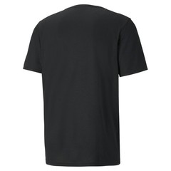 PUMA Performance Cat Logo Crew Neck Short Sleeve T-Shirt Mens Black Casual Tops