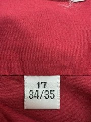 Pierre Cardin Men Red Tailored Poplin Button-Up Shirt 17 38/45 No. 1 Condition