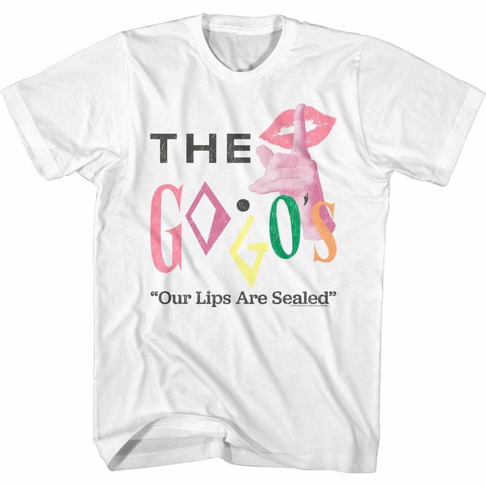 The Go-Go’s Lips Are Sealed White Adult T-Shirt