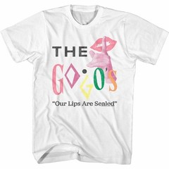The Go-Go’s Lips Are Sealed White Adult T-Shirt