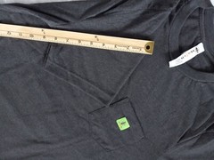 Humants Men’s Large Workwear /Outdoor Jersey Pocket Tee Dark Gray heather Cotton