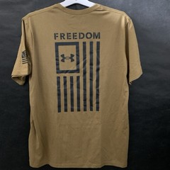 PICK SIZE – Under Armour 1370810 Men’s Athletic UA Freedom Flag Coyote T-Shirt