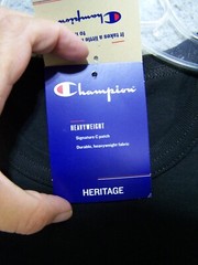 Champion Shirt Adult Small Black Graphic Logo Short Sleeve Sports Outdoor Mens