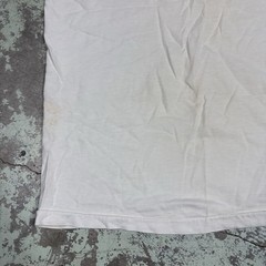 Vintage 70s Jcpenny Blank White Shirt Towncraft Polycotton Single Stitch Size M