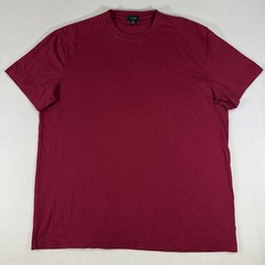 J.Crew Shirt Men Large Red Relaxed Fit Oarsman Essential Tee Basic Solid