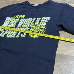 Walt Disney T-Shirt ESPN Wide World Of Sports Blue Adult Size M Medium Champion