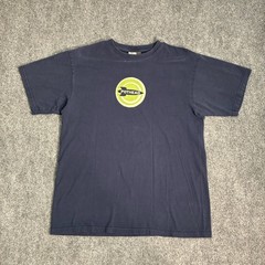 Pothead Rocket Logo Graphic T-Shirt Navy Blue