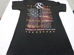 Of Mice And Men American Dream Tour 2014 Black Graphic Band Shirt Size Medium