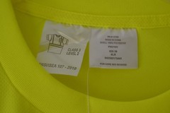 Key Apparel ANSI II Class 3 Hi-Visibility Pocket T-Shirt Hi-Vis Yellow Sz XLR