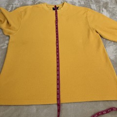 Access Thermal Top Mens 2XL Yellow Waffle Knit Pullover Crewneck Base Layer