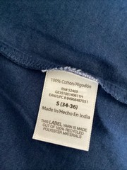 GEORGE SUPER SOFT ESTATE BLUE LONG SLEEVE CREW NECK TEE SHIRT Sz S*