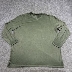 Tommy Bahama Shirt Mens 2XLT Green Long Sleeve V Neck Stretch Tee Big & Tall