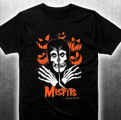Misfits halloween Black Cotton T SHirt Halloween All size S-5XL NEW! HD609