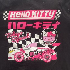 NWOT Pink Graphic Tee Cotton Hello Kitty Tokyo Speed Black Size M Tee Shirt