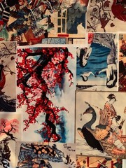 Fresh Prints Of Tokyo By Drill Clothing Co. Polyester Size: LARGE Japanese Print