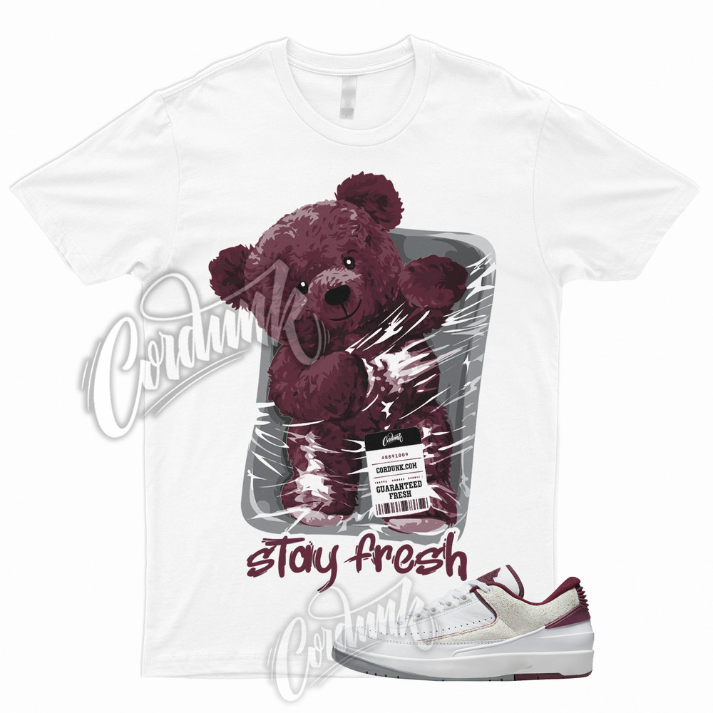 STAY T Shirt to 2 Low Cherrywood Red Light Steel Grey Bordeaux Maroon Dunk 1