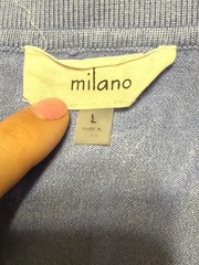 Milano Shirt, Men’s Size Large, Purple, Long Sleeve, V-neck, Collared