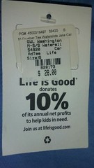 Life is Good at Great Wolf Lodge Blue S Crusher Slide Logo T-Shirt NEW