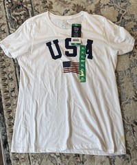 Galt Freedom Women’s Short Sleeve USA Flag Tee Shirt T Shirt XL