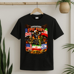 Operation Epic Fury America Iran And Israel T-Shirt Unisex