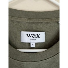 Wax London Dean T-Shirt Mens XL Olive Green Organic Cotton Crewneck Boxy