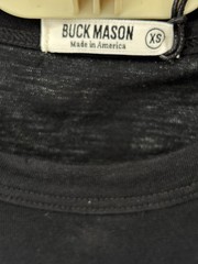 Buck Mason Black Slub Classic Pocket Tee Men XS Short Sleeve Crew Neck Solid Tee