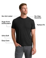 True Classic Mens T-Shirts – Short Sleeve Crew Neck T Shirts for Man, Cotton