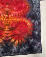 Handmade Ice Tie Dye Adult T-Shirt Size XL Multicolor George Long Length Tee NEW