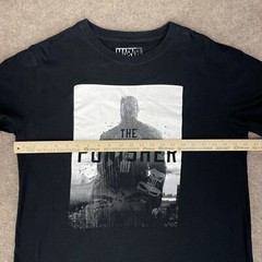 The Punisher Mens L Shirt Netflix Black 100% Cotton Marvel Comic Police Military