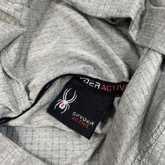 Spyder Shirt Mens Medium Gray Long Sleeve High Neck Outdoors Hoodie