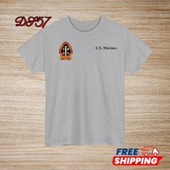 2nd Battalion 2nd Marine Regiment USMC Small Logo T-Shirt S to 5XL Made In USA
