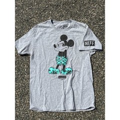 Nonchalant chill Mickey mouse, Neff, Disney Medium casual shirt