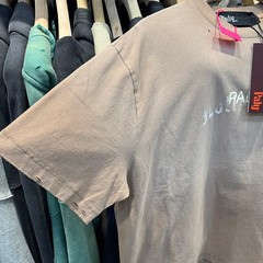 Faded Hollywood Motorcycle Font Paly Mens Beige Cotton T Shirt