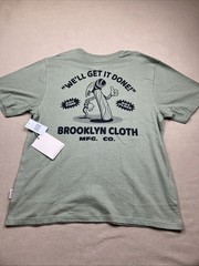 Brooklyn Cloth Workwear The Heavy Weight Tee T-Shirt, Sage, Men’s Sz M