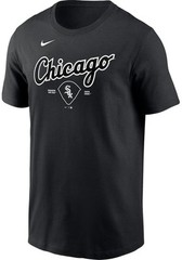 Nike Chicago White Sox Black Refresh Local Territory Short Sleeve T Shirt Sz LG