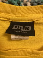 Vintage NHS Slime Ball Skateboards Yellow T Shirt Sz 2XL (25.5in W X 30in L) Y2K