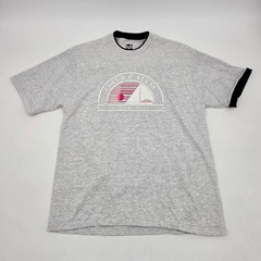 Vintage Coeur d’Alene Idaho Men’s Shirt Size XL Gray Black L.A. Sportswear Roll