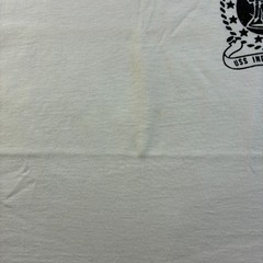VINTAGE Collegiate Pacific Shirt Mens M USS Independence USNA Navy Ringer 70s