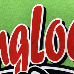 Hang Loose Hawaii Shirt Mens XL Green Spell Out Casual Hippie Surfer Skater