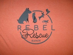 REBEL RESCUE Ranch T Shirt Men’s XL Adult Dogs Cats Animals PETS NON PROFIT