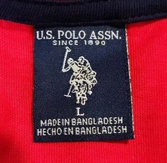 U.S. Polo Assn. Mens USPA Large Red Graphic Short Sleeve T-Shirt