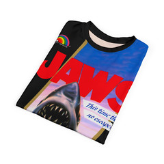 JAWS 1987 NES Retro Vintage Nintendo Video Game Cover T-Shirt