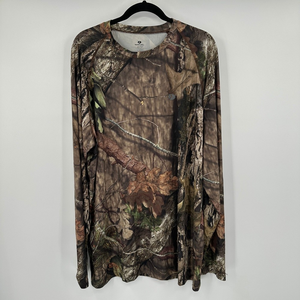 Mossy Oak Mens 2X Break-Up Country Camo Long Sleeve Performance Shirt Gorpcore