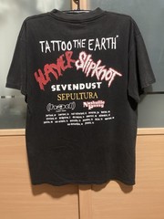 Vintage Tattoo The Earth 2000 Concert Tour Slayer Slipknot T Shirt Size L