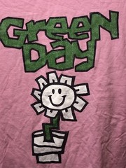 RARE Pink Green Day Official Merchandise Festival Pullover Men’s M Shirt Punk