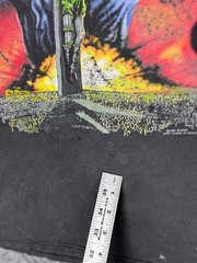 Vintage 1991 Slayer Touring In The Abyss T Shirt Adult Large Black Faded RARE