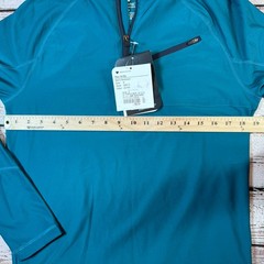 Obermeyer Flex 1/4 Quarter Zip Base Layer Top Men’s Teal Blue Agave Small S